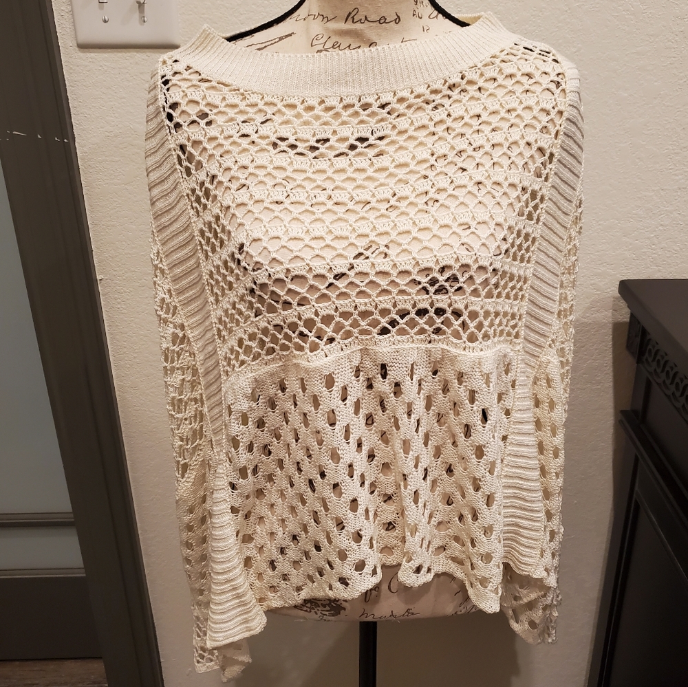 Mickie D Poncho Sweater OS